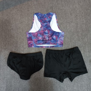 M082 Benutzer definiertes Logo Frauen Fitness Nahtloses Bodybuilding Sport Gym Damen Singulett Heiß siegel Tank Top - Product Image 4