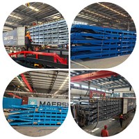 Rampe de quai de chargement mobile en acier CE 10 tonnes pour chariot élévateur, plateforme de chargement et de déchargement manuelle, pont d'accès mobile