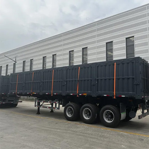 3 <span class=keywords><strong>essieux</strong></span> plate-forme rideau de chute paroi latérale Cargo Buffet ouvert semi-<span class=keywords><strong>remorque</strong></span> avec <span class=keywords><strong>porte</strong></span> arrière - Product Image 2