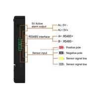 Termohigrómetro Digital Industrial WM-935-A, Alta Precisión 0.3C, Pantalla LED Grande de ABS, Medidor de Temperatura y Humedad con Alarma RS485