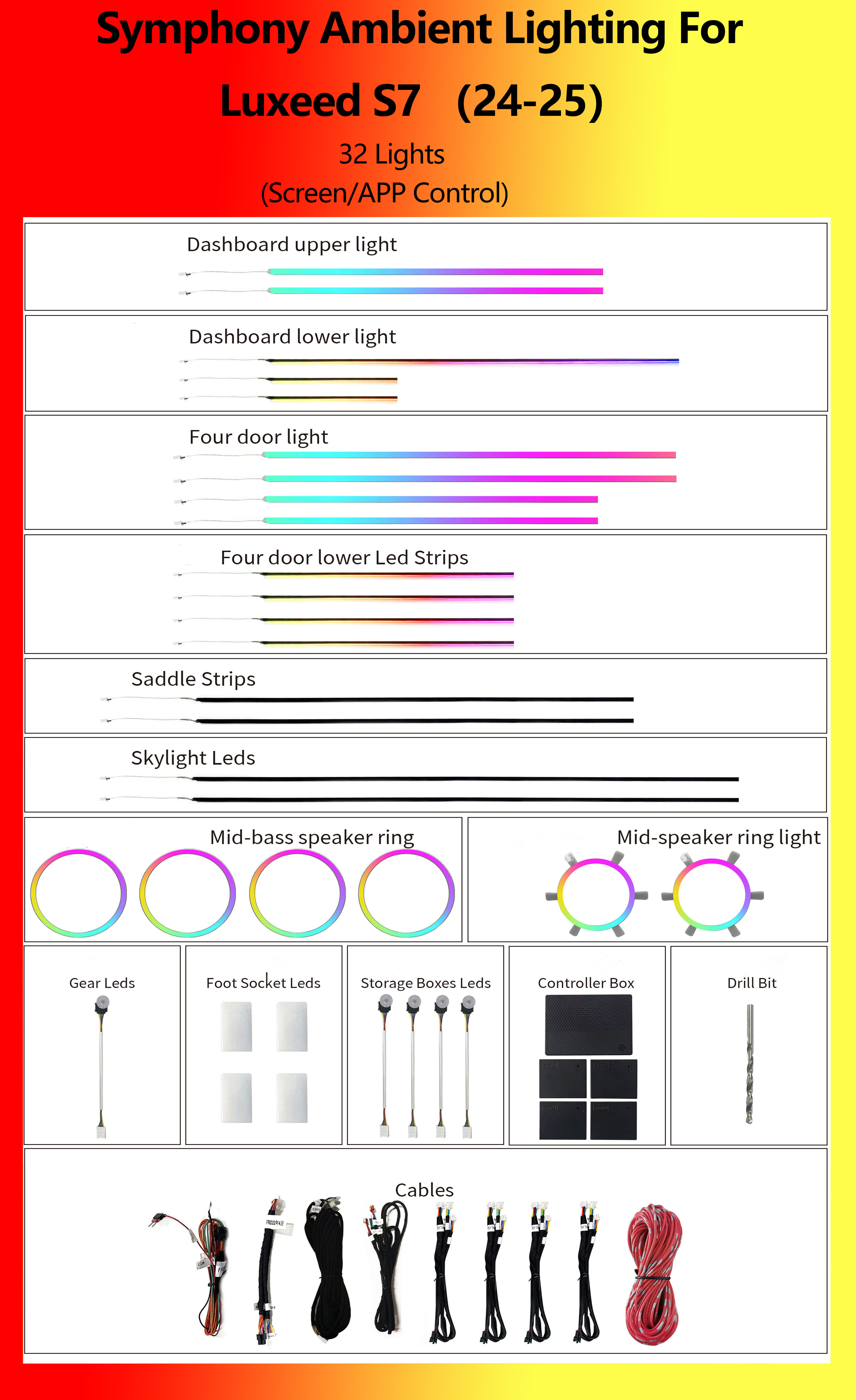 Luxeed S7 Symphony 22 Luces