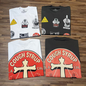 Nueva Colección de Camisetas de Alta Calidad para Hombre con Estampado 'THAT'S A AWFUL LOT OF COUPH SYRUP', Estilo Holgado e Informal - Product Image 3