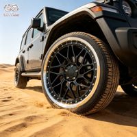 Jantes forgées sur mesure noir brillant avec liseré usiné, multi-branches, à déport profond 20x10J 5x114.3 ET35 CB70.5 pour Ford Mustang
