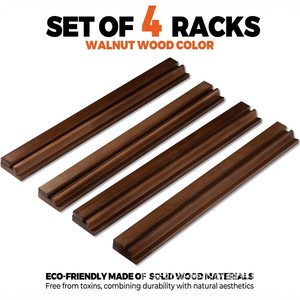 Mahjong Push <b>Rod</b> Stand Solid Wood Foldable Desktop Magnetic Mahjong <b>Holder</b> For 4 Players - Product Image 2