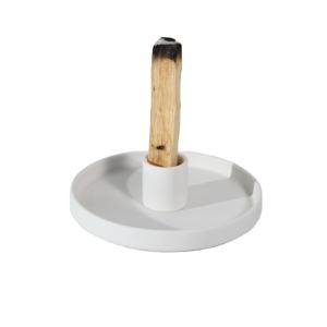 Porte-bâton d'encens en céramique, support Palo, brûleur d'encens en bois de santal blanc mat en corde en <span class=keywords><strong>spirale</strong></span>, brûleur aromatique - Product Image 2