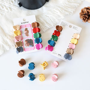 คลิปหนีบผมพลาสติกขนาดเล็กขายส่ง,คลิปหนีบผมสีด้านกรงเล็บเป็ดที่หนีบผมสีลูกกวาดสำหรับผู้หญิง - Product Image 1