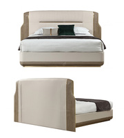 Ensemble de chambre à coucher de style moderne, élégant, lit Cama de luxe, taille king, taille queen, revêtement en or, meubles de maison