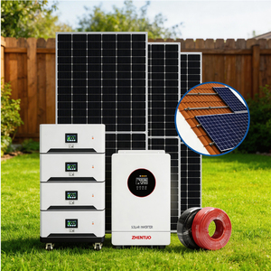Système solaire complet 10 kW 20 kW 30 kW 50 kW, système hybride hors réseau 48 V 51,2 V, système solaire domestique et industriel connecté au réseau, batterie complète - Product Image 5