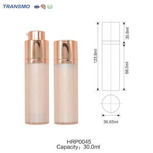 Customizable 30ml Eco-Friendly Plastic Lotion Pump Bottle <b>Foundation</b> Sealant and Face Cream Friendly Champagney Tint - Product Image 2