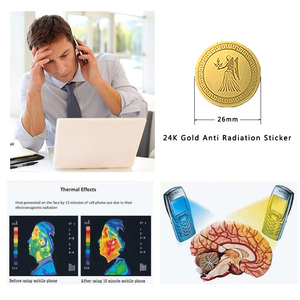 Pegatina Antirradiación 2000cc, Escudo Cuántico Dorado 24K, Protección EMF, Pegatina Antirradiación para Personalización <span class=keywords><strong>de</strong></span> Teléfonos Móviles - Product Image 6