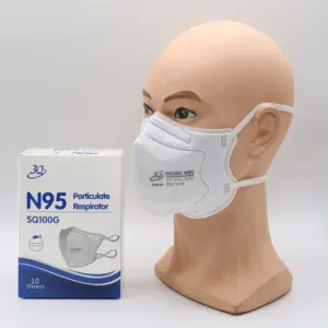 3Qブランドホワイト折りたたみ式N95マスクヘッドバンド使い捨て保護タパボカス粒子フィルターN95呼吸器マスク