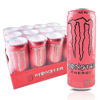 Boissons Énergisantes Monster, Sodas et Snacks Exotiques à Vendre, Boissons Gazeuses et Non Alcoolisées, Saveurs Variées