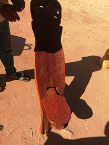 Statue d'animal tribal sculptée à la main en bois naturel africain, artisanat d'art africain authentique pour la vente en gros - Product Image 6