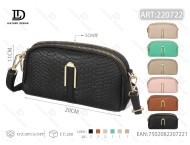 Borsa a tracolla da donna con doppio cordino in ecopelle tinta unita per tutte le stagioni - Product Image 1