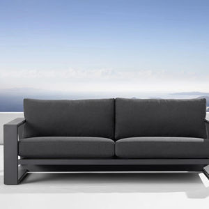 Causeuse de patio contemporaine de luxe de haute qualité ensemble de table et chaises de jardin en aluminium avec mobilier design minimaliste - Product Image 1