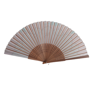 High-Grade Custom Printed Fabric Foldable <b>Handheld</b> <b>Fan</b> Bamboo <b>Fan</b> for Party and Wedding <b>Fan</b> - Product Image 1