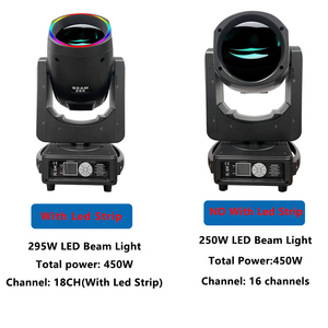 ZY 295W <span class=keywords><strong>Zoom</strong></span> Wash lumière principale mobile sharpy lumière faisceau mobile lumière de scène avec bande Led pour DJ Disco Party - Product Image 2