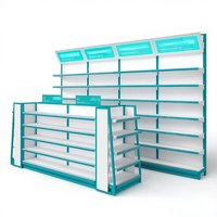Étagère de pharmacie Hongbai murale double face en acier, mobile, amovible et détachable, pour présentation de médicaments