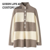 Pull chaud pour femme avec logo personnalisable pull tricoté pull pour femme