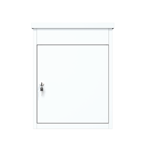 Rustproof Outdoor Secure Parcel Mailbox <strong>White</strong> Powder Coating Metal <strong>Letterboxes</strong> for Posts Steel Material - Product Image 3
