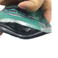 Sachet refermable éco-responsable personnalisé de 50 g avec fermeture éclair sur 3 côtés pour emballage de tabac miniature