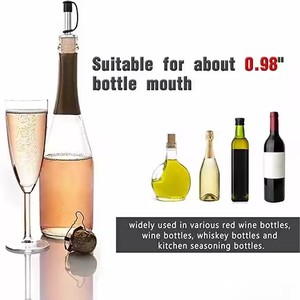 Cao Cấp Biểu Tượng Tùy Chỉnh Thiết Kế Thép Không Gỉ Rượu Vang <span class=keywords><strong>Pourer</strong></span> Nút Chai Rượu Vang Bụi Bìa Dầu Ô Liu Rượu Chai Đổ Rượu Vang <span class=keywords><strong>Pourer</strong></span> - Product Image 3