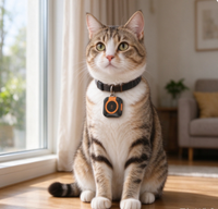 Mini traceur GPS étanche 4G pour animaux de compagnie, localisateur de chien, anti-chute, suivi de la santé et de la température, appareil intelligent