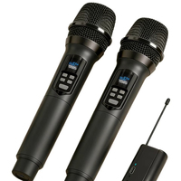 Microphone sans fil TopYun D38 avec carte son, dédié au streaming en direct, haut de gamme, entièrement métallique, professionnel pour le chant, bande U universelle