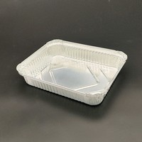 Plaque de cuisson rectangulaire jetable en aluminium, résistante au four, pour rôtir la volaille et la lasagne profonde