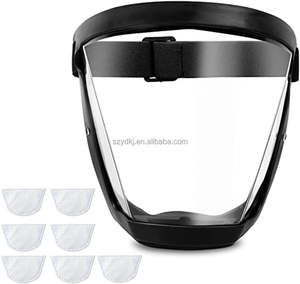 หน้ากากพลาสติกใสกันฝุ่นกันควันกันลมกันแรงกระแทกไม่พ่นหมอกแก๊สน้ำตา - Product Image 1