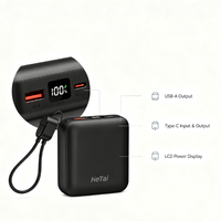 Mini Power Bank 10000mAh 22.5W Type-C Charge Rapide Li-Polymère Logo Personnalisé Couleur Compacte Portable Accepte les Commandes d'Échantillons en Gros
