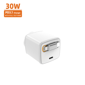 <span class=keywords><strong>Chargeur</strong></span> GaN 30W avec câble rétractable <span class=keywords><strong>Chargeur</strong></span> rapide pour iPhone <span class=keywords><strong>Xiaomi</strong></span> Samsung <span class=keywords><strong>Chargeur</strong></span> de téléphone universel de voyage - Product Image 6