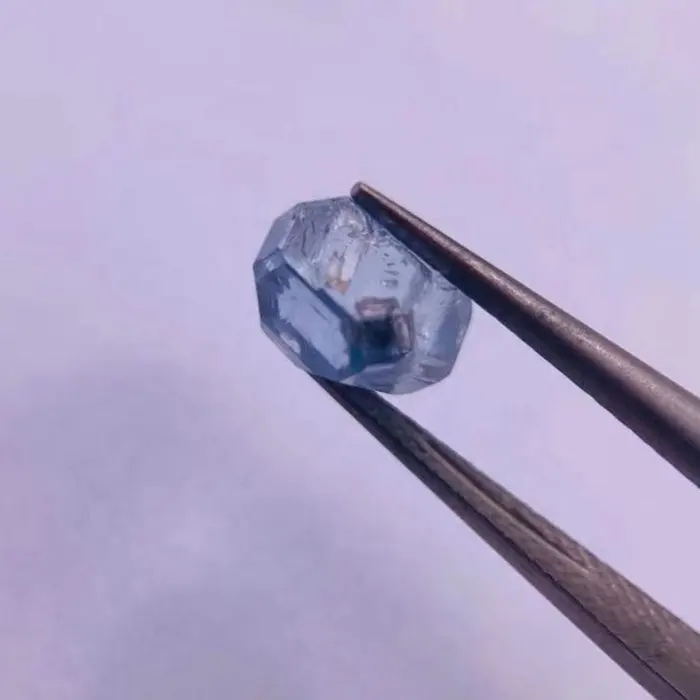 Light Blue color HPHT rough diamond, Dark blue color rough diamond stone, uncut lab grown blue diamond