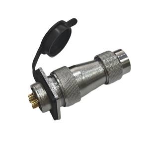 Conector de Aviación Ws24, Enchufe y Tomacorriente de 2, 3, 4, 9, 10, 12, 15 y 19 Pines, Chapado en Oro, Aleación de Zinc, para Uso Industrial - Product Image 1