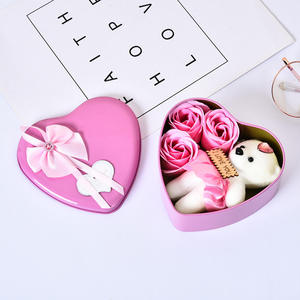 Caja de Regalo de Lujo con Diseño de Jabón de Rosas Artificiales y Oso de Peluche para Navidad, San Valentín, Día de la Madre, Regalo de Boda - Product Image 5