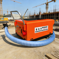 Pompe à béton électrique prête à l'emploi, petite machine d'alimentation spirale au sol, pompe de coulage avec moteur haute efficacité