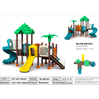 Équipements d'aire de jeux en plastique pour enfants, aire de jeux pour les petits d'âge préscolaire, coulissant, pour la maternelle,