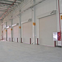 Fabricants de portes roulantes, personnalisation directe, porte à enroulement électrique en acier inoxydable/alliage d'aluminium, coupe-vent, moderne