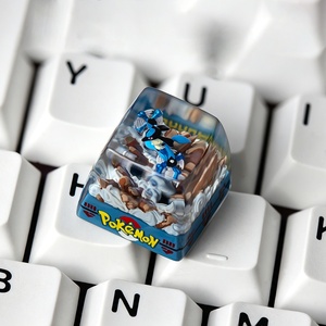 Tecla Artesanal de Resina Impresa en 3D de Lucario de Pokémon, Mecanizada por CNC para Teclado Mecánico MX - Product Image 2