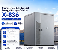 Armoire de stockage d'énergie tout-en-un LiFePO4 836 kWh 400 kW refroidie par liquide pour C&I, protection incendie IP55 à deux niveaux, optimisation de la puissance de crête