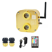 Lumières LED RGBW 20W scintillantes en fibre optique pour toit de voiture, étanches IP33, 12V DC, Ra90, télécommande RF, éclairage dimmable