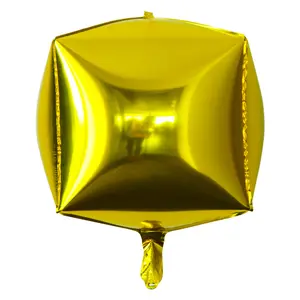 발렌타인 데이 풍선 웨딩 파티 24 인치 풍선 헬륨 호일 4D 스퀘어 큐브 풍선