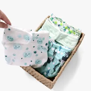 Hot Selling Baby Diaper 5 Pack Washable Breathable Dipers Baby Diapers Reusable Infant Toddler Newborn Waterproof Cloth Diaper