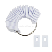 Nuanciers d'échantillons de couleur de cheveux en plastique blanc pour outils de salon de coiffure, affichage d'échantillons de teinture et de permanente pour cheveux