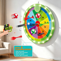 Cible de tir musicale LED personnalisée à piles pour enfants, pistolet à balles souples, jeu de fléchettes à balles collantes, intérieur/extérieur