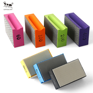 Almohadilla <span class=keywords><strong>de</strong></span> Pulido Manual <span class=keywords><strong>de</strong></span> Resina Electrochapada LITTLE ANT, Bloque Abrasivo <span class=keywords><strong>de</strong></span> Diamante <span class=keywords><strong>de</strong></span> Alta Calidad para Vidrio, Mármol, Granito y Cerámica - Product Image 1