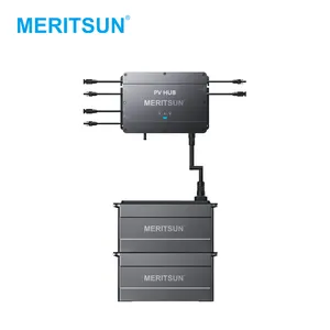 Meritsun Smart Pv Hub Balkon Systeem Micro Inverter 800W Duitsland Selfpv Balkon Krachtcentrales Pv Hub