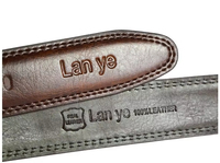 Ceinture en cuir ajustable pour homme, style vintage, avec boucle automatique en alliage, prix usine LY36-24884-1