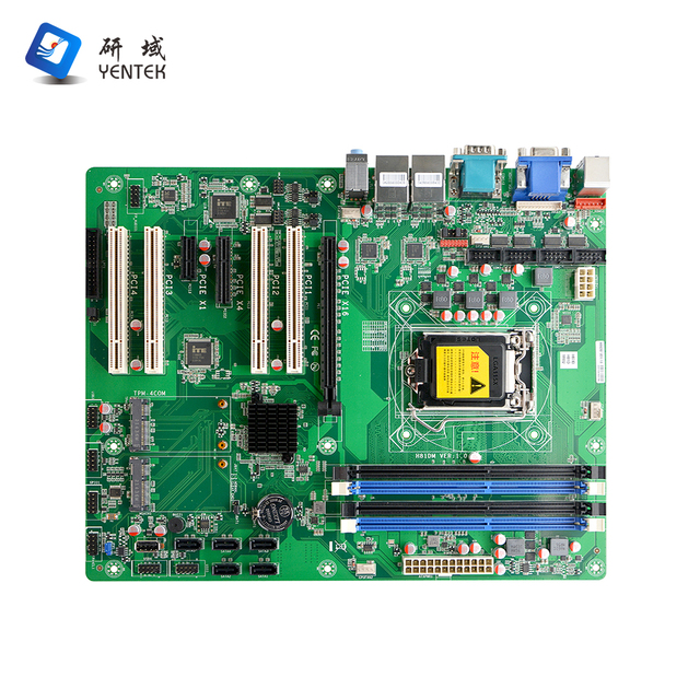 New Industrial Desktop ATX Motherboard Intel LGA1150 4th Gen CPU 4 DDR3 5 SATA 2 LAN 6 COM PCI-Ex 16/4/1 Slots 8GB Max