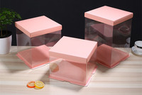 Boîtes d'emballage pour fleurs en PET transparent coloré de luxe avec revêtement UV et gaufrage